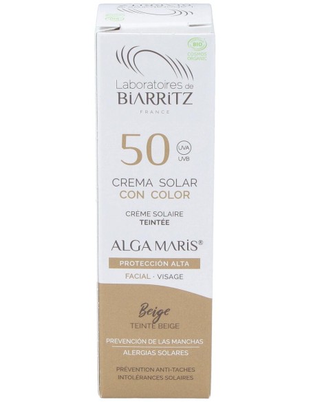 Crema Facial Color Beige Spf50 50Ml.