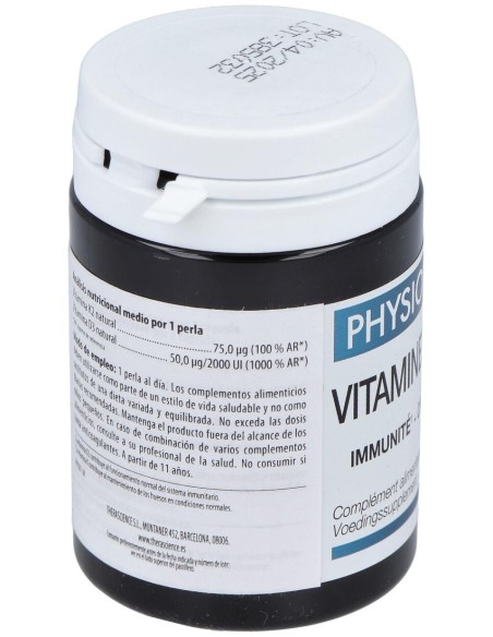 Physiomance Vitaminas D3 Y K2 60Comp