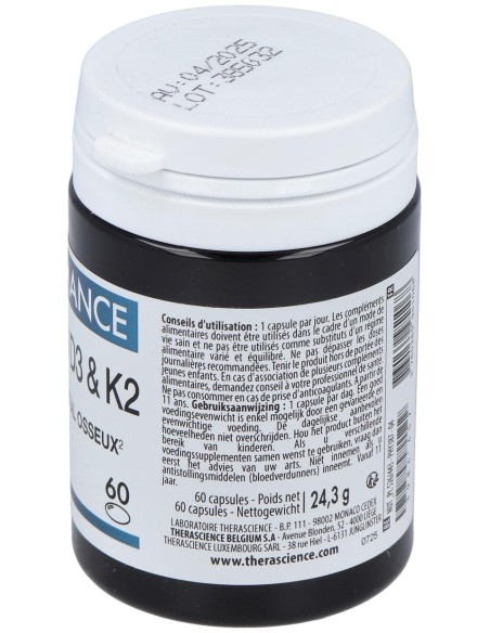 Physiomance Vitaminas D3 Y K2 60Comp