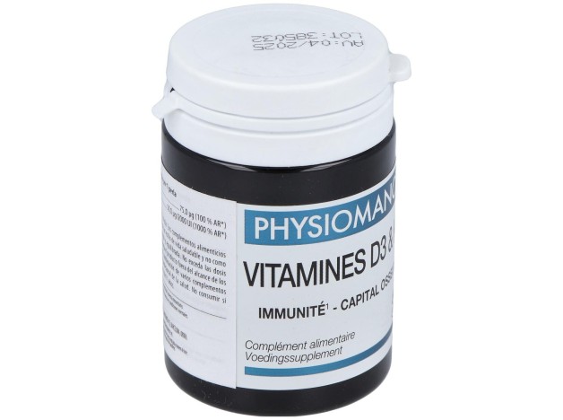 Physiomance Vitaminas D3 Y K2 60Comp