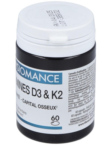 Physiomance Vitaminas D3 Y K2 60Comp