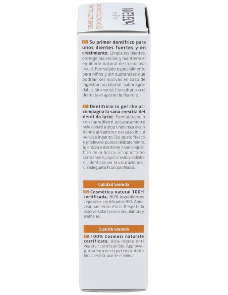 Oral Care Gel Dentífrico Para Niños 50 Ml