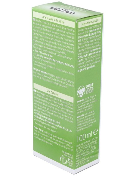 Weleda Aceite De Abedul Para La Celulitis, 100 Ml