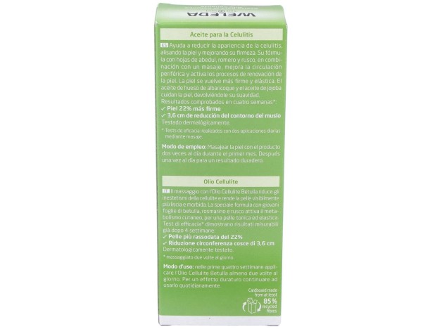 Weleda Aceite De Abedul Para La Celulitis, 100 Ml