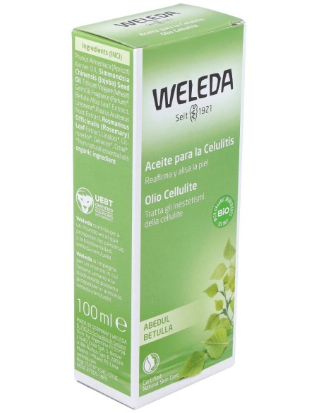 Weleda Aceite De Abedul Para La Celulitis, 100 Ml