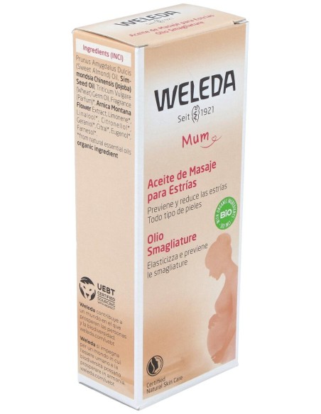 Weleda Aceite De Masaje Para Estrías, 100 Ml