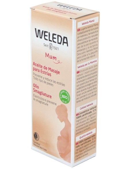 Weleda Aceite De Masaje Para Estrías, 100 Ml