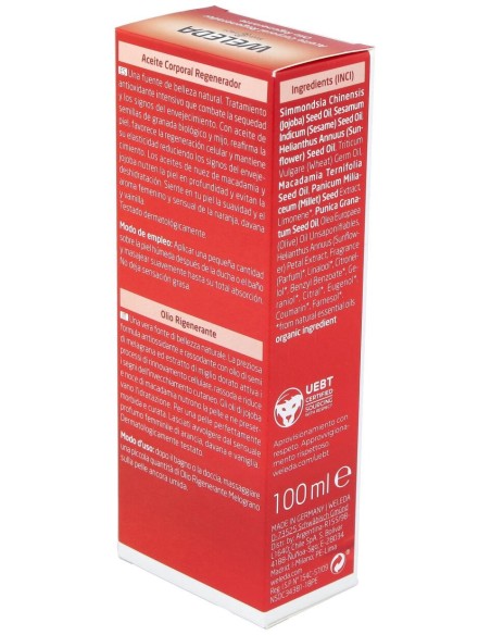 Aceite Corporal De Granada Regenerador 100Ml.