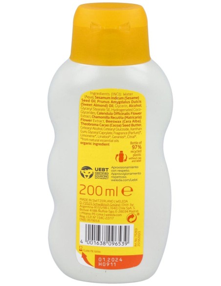 Weleda Bebé Leche Corporal De Caléndula, 200 Ml