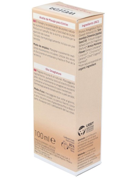 Weleda Aceite De Masaje Para Estrías, 100 Ml