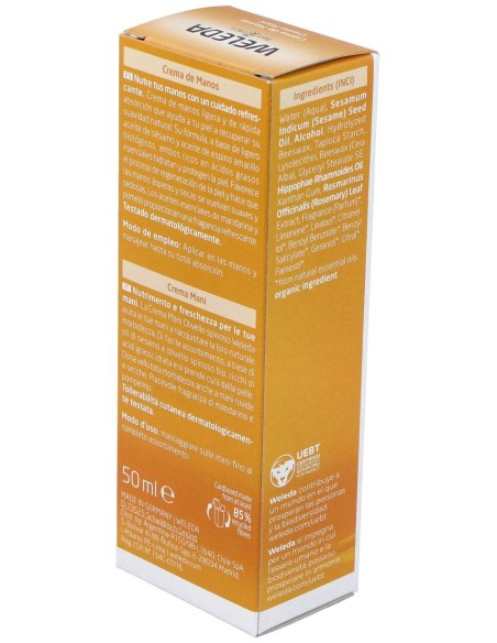 Weleda Crema De Manos Hidratante De Espino Amarillo 50Ml