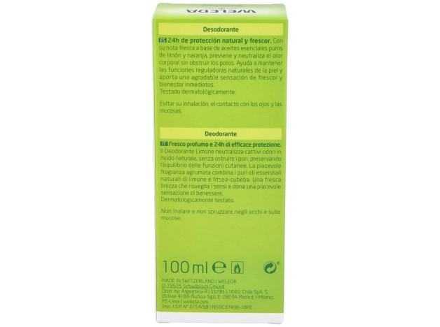 Citrus Desodorante 24H Eficacia Spray 100 Ml
