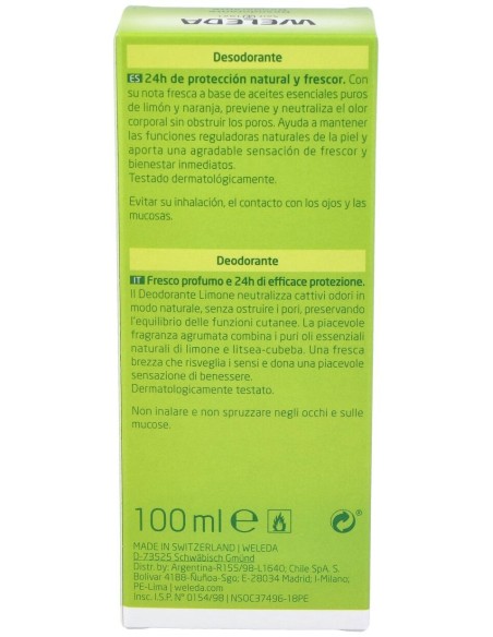 Citrus Desodorante 24H Eficacia Spray 100 Ml