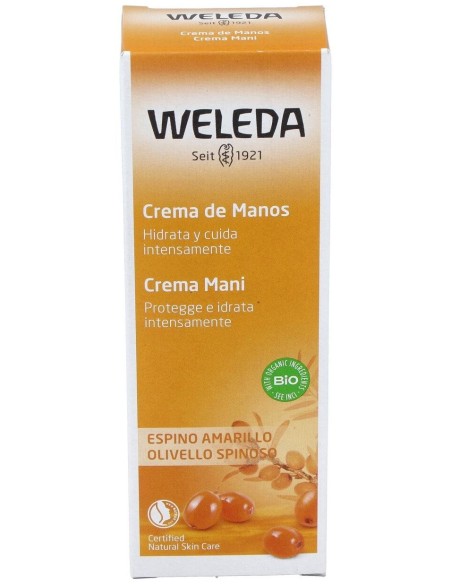 Weleda Crema De Manos Hidratante De Espino Amarillo 50Ml