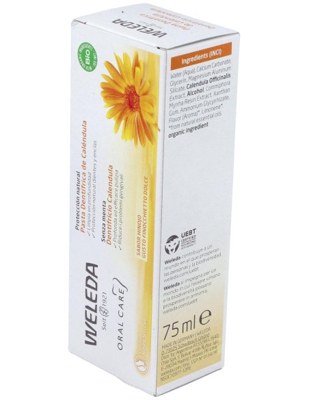 Oral Care Pasta Dentrífrica De Caléndula 75 Ml