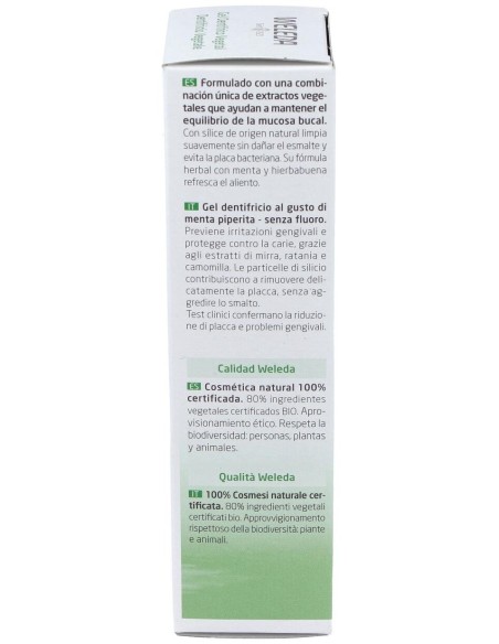 Oral Care Gel Dentífrico Vegetal 75 Ml