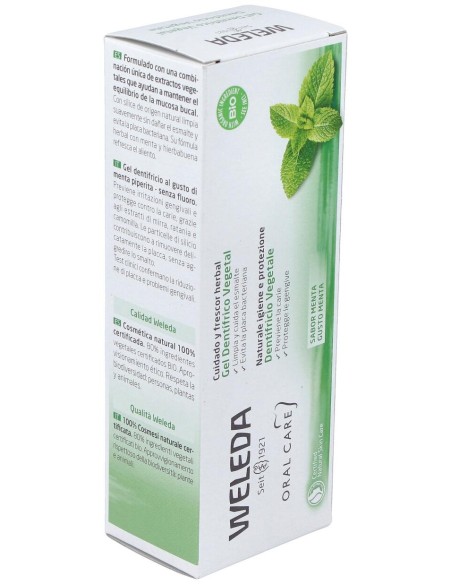 Oral Care Gel Dentífrico Vegetal 75 Ml