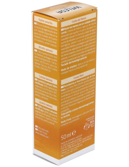 Weleda Crema De Manos Hidratante De Espino Amarillo 50Ml
