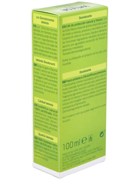 Citrus Desodorante 24H Eficacia Spray 100 Ml