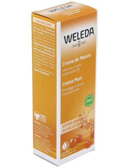 Weleda Crema De Manos Hidratante De Espino Amarillo 50Ml
