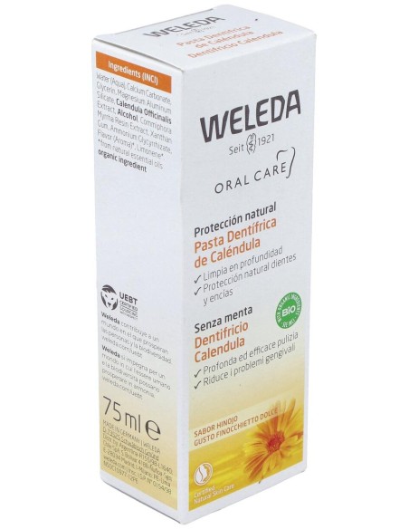 Oral Care Pasta Dentrífrica De Caléndula 75 Ml