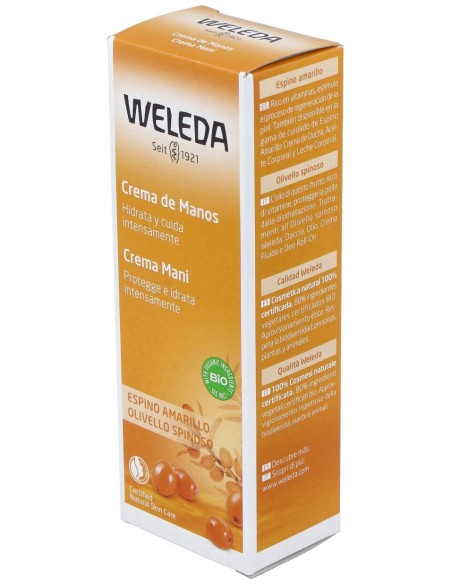 Weleda Crema De Manos Hidratante De Espino Amarillo 50Ml