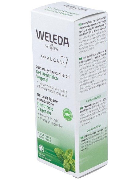 Oral Care Gel Dentífrico Vegetal 75 Ml
