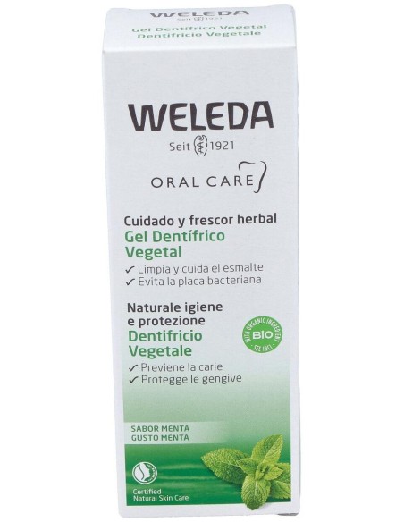 Oral Care Gel Dentífrico Vegetal 75 Ml