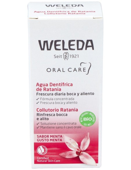 Weleda Agua Dentífrica De Ratania Sabor Menta 50Ml