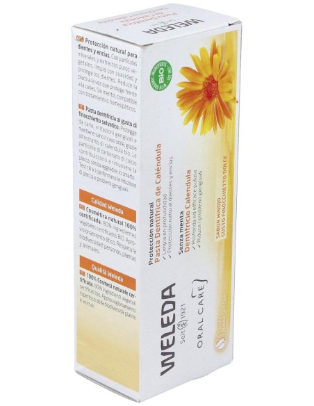 Oral Care Pasta Dentrífrica De Caléndula 75 Ml