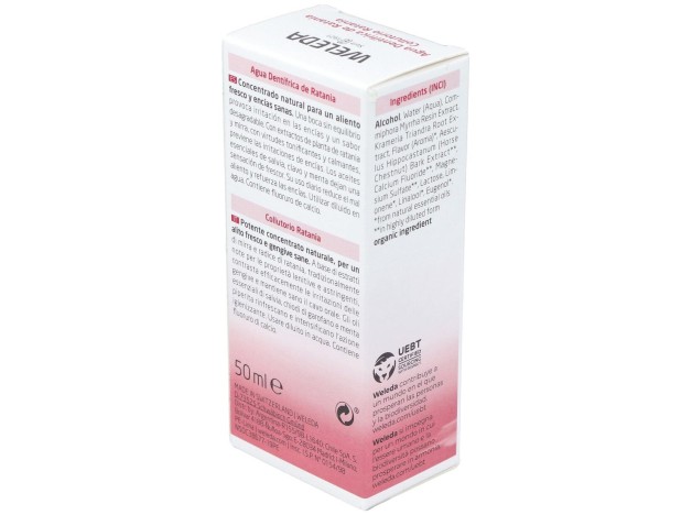 Weleda Agua Dentífrica De Ratania Sabor Menta 50Ml