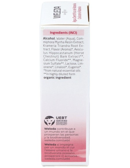 Weleda Agua Dentífrica De Ratania Sabor Menta 50Ml