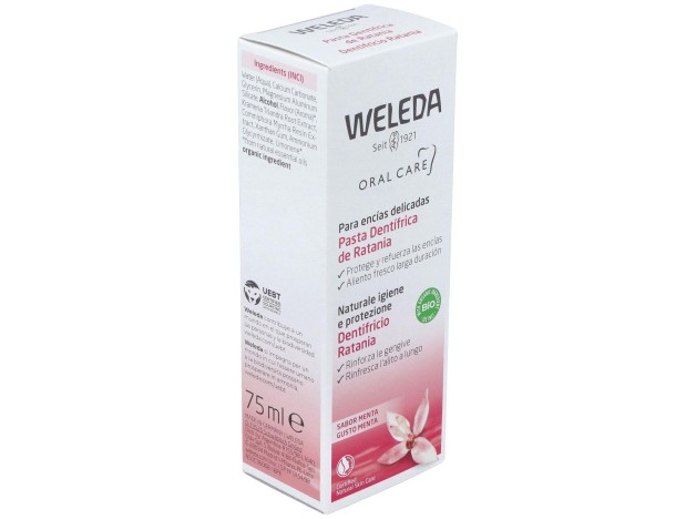 Weleda Pasta Dentífrica De Ratania Sabor Menta...