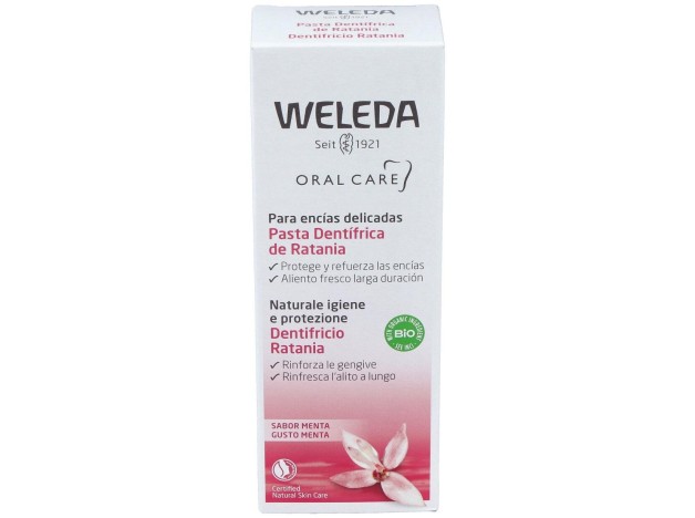 Weleda Pasta Dentífrica De Ratania Sabor Menta...