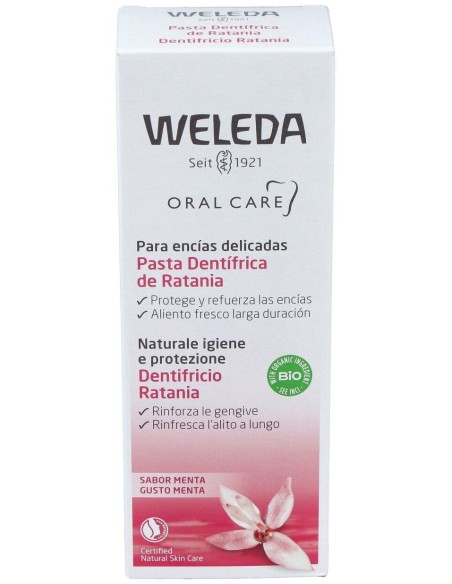 Weleda Pasta Dentífrica De Ratania Sabor Menta 75Ml