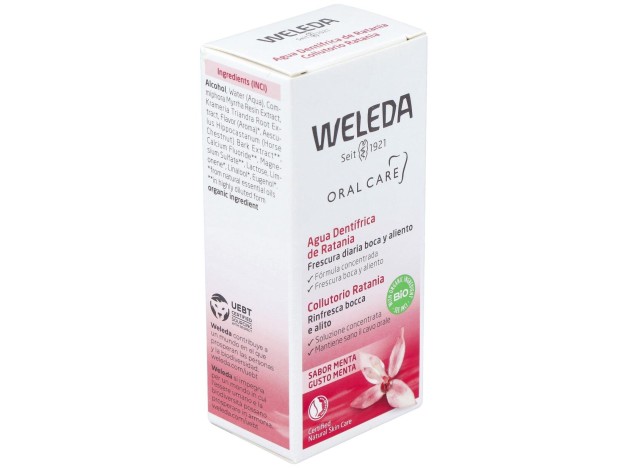 Weleda Agua Dentífrica De Ratania Sabor Menta 50Ml