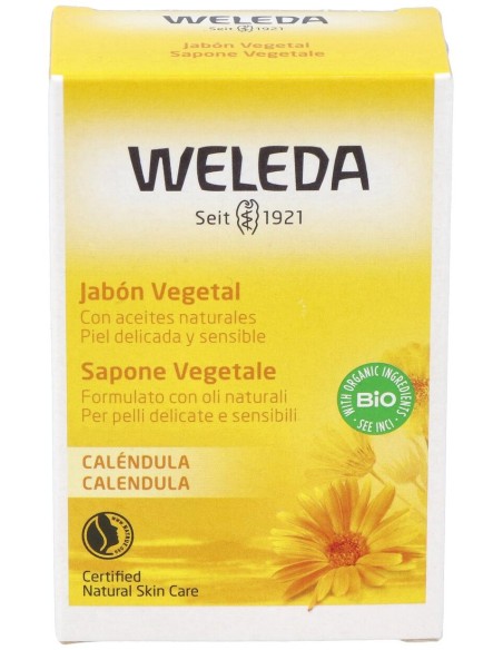 Weleda Jabón Vegetal De Caléndula, 100 G