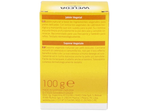 Weleda Jabón Vegetal De Caléndula, 100 G