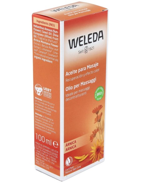 Weleda Aceite Para Masaje Con Árnica, 100 Ml