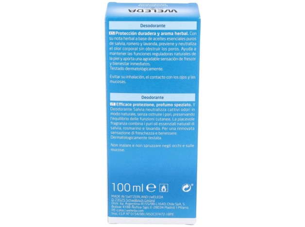 Salvia Desodorante 100% Origen Natural Spray...
