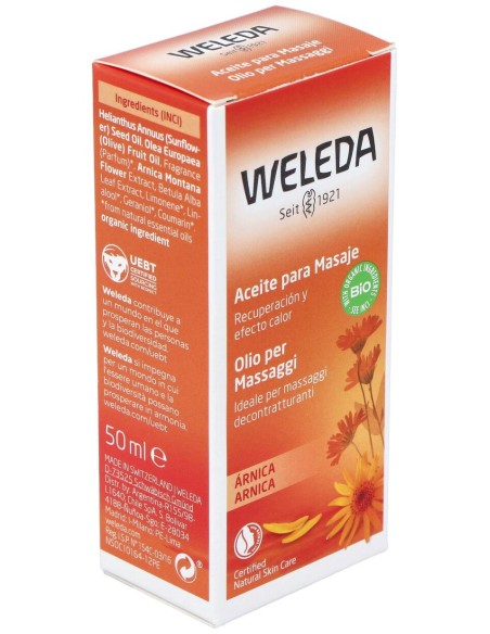 Aceite De Arnica Para Masaje 50Ml.