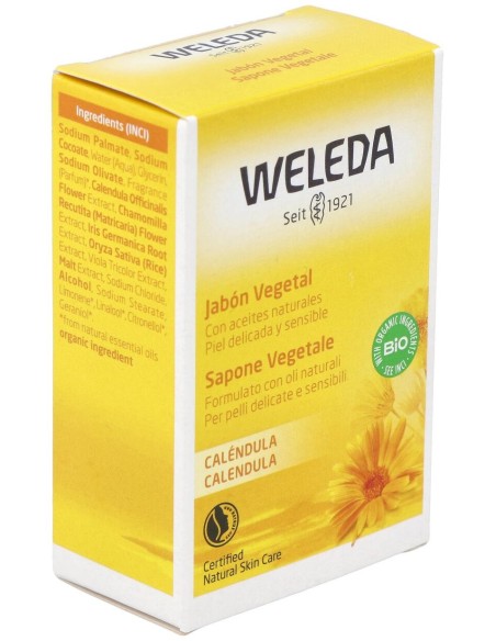 Weleda Jabón Vegetal De Caléndula, 100 G