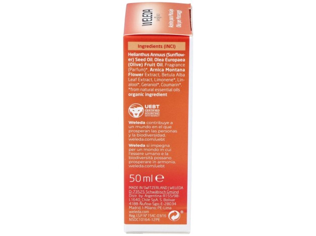 Aceite De Arnica Para Masaje 50Ml.