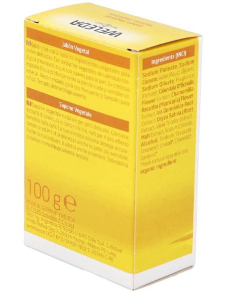 Weleda Jabón Vegetal De Caléndula, 100 G