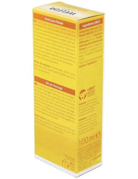Weleda Aceite Para Masaje Con Caléndula, 100 Ml