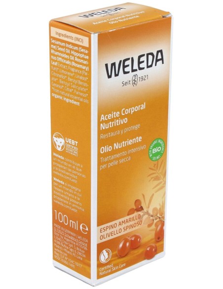 Weleda Aceite Corporal Nutritivo De Espino Amarillo 100Ml