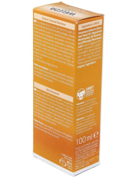 Weleda Aceite Corporal Nutritivo De Espino Amarillo 100Ml