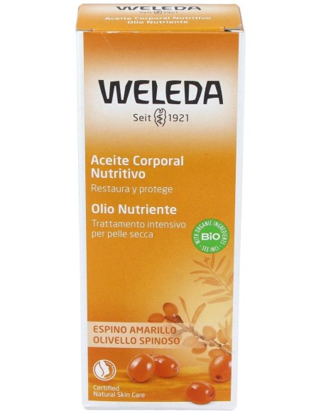 Weleda Aceite Corporal Nutritivo De Espino Amarillo 100Ml