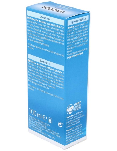 Salvia Desodorante 100% Origen Natural Spray 100 Ml