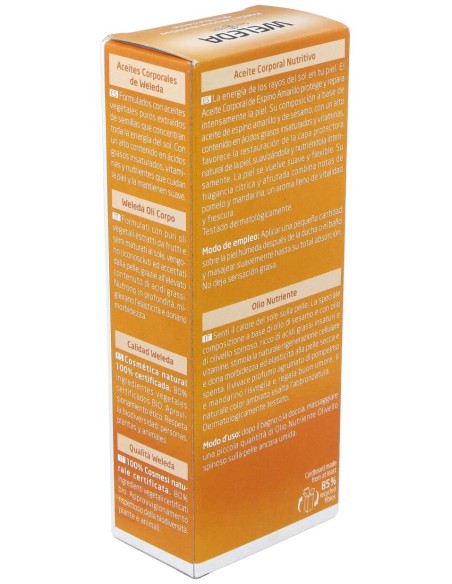 Weleda Aceite Corporal Nutritivo De Espino Amarillo 100Ml